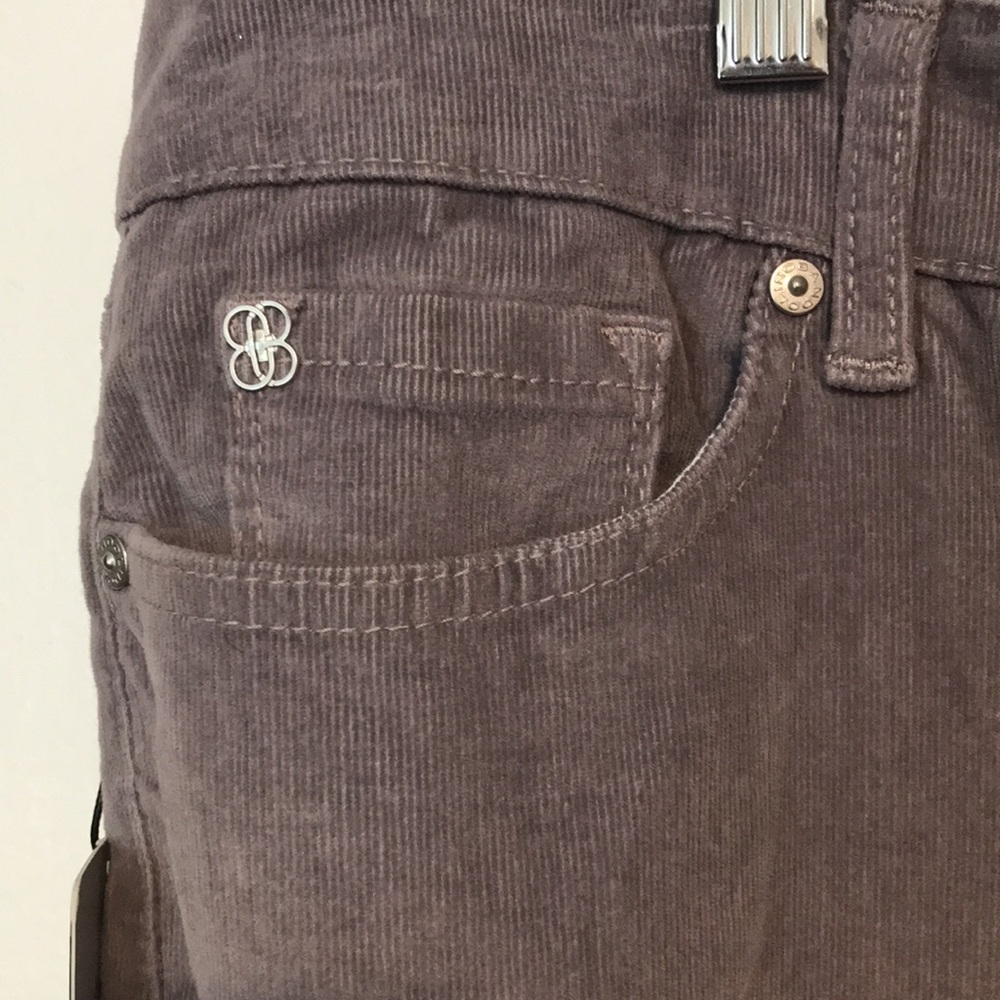 Bandolino Women's 18 Mandie Corduroy Pants French Grey‎ Straight High Rise NEW - Picture 3 of 8